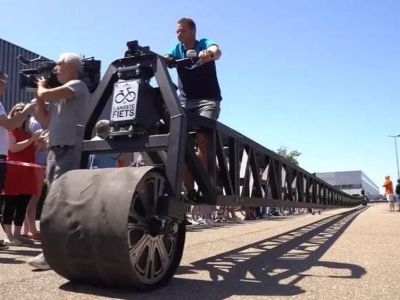 Chiêm ngưỡng chiếc xe đạp dài nhất thế giới lập Kỷ lục Guinness