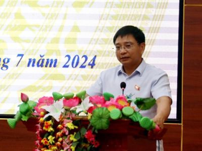 Đoàn ĐBQH tỉnh tiếp xúc cử tri huyện Điện Biên Đông sau Kỳ họp thứ 7, Quốc hội Khóa XV