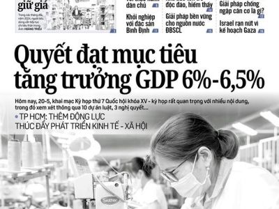 Thông tin đáng chú ý trên báo in Người Lao Động ngày 20-5