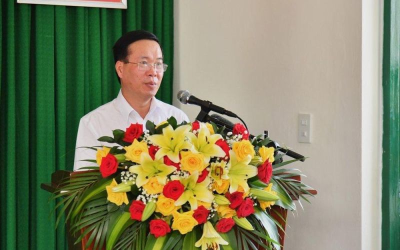 Chủ tịch nước Võ Văn Thưởng thăm chiến sỹ đồn biên phòng cửa khẩu Hà Tiên