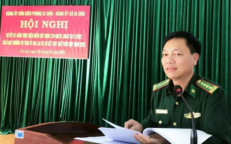 Gia Lai: Phát huy vai trò của đảng viên đồn Biên phòng tham gia sinh hoạt tại các chi bộ thôn, làng biên giới