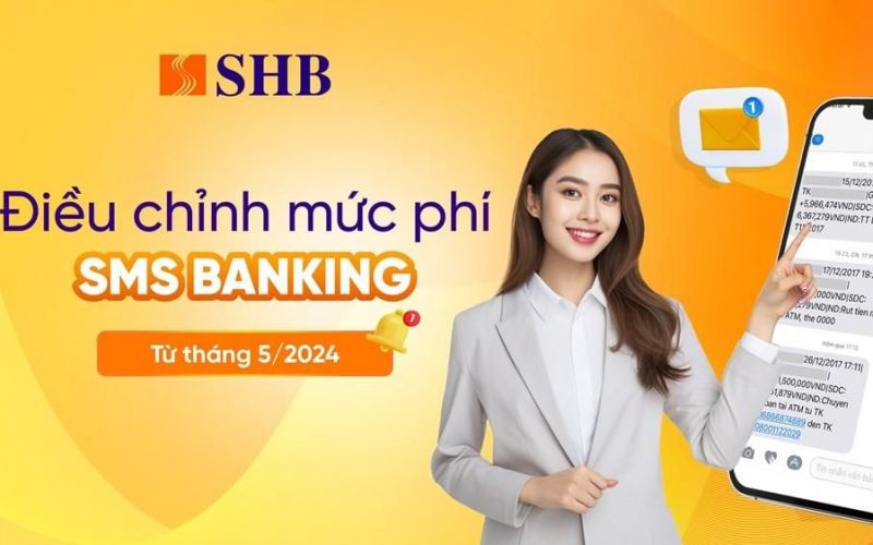 Một ngân hàng điều chỉnh mức phí SMS Banking
