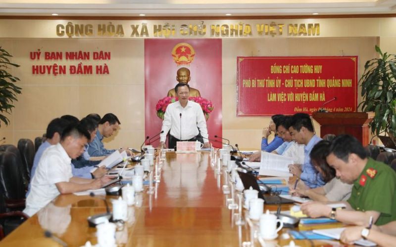 Quảng Ninh: Lãnh đạo tỉnh kiểm tra nuôi biển tại huyện Đầm Hà