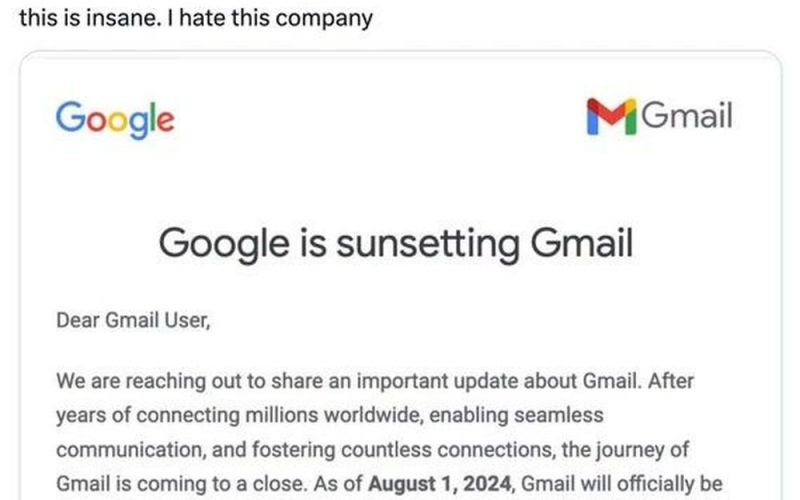 Thực hư tin đồn Google đóng cửa dịch vụ Gmail?